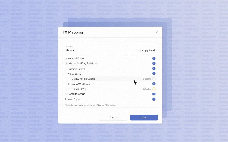 Navro FX Pricing Redesign